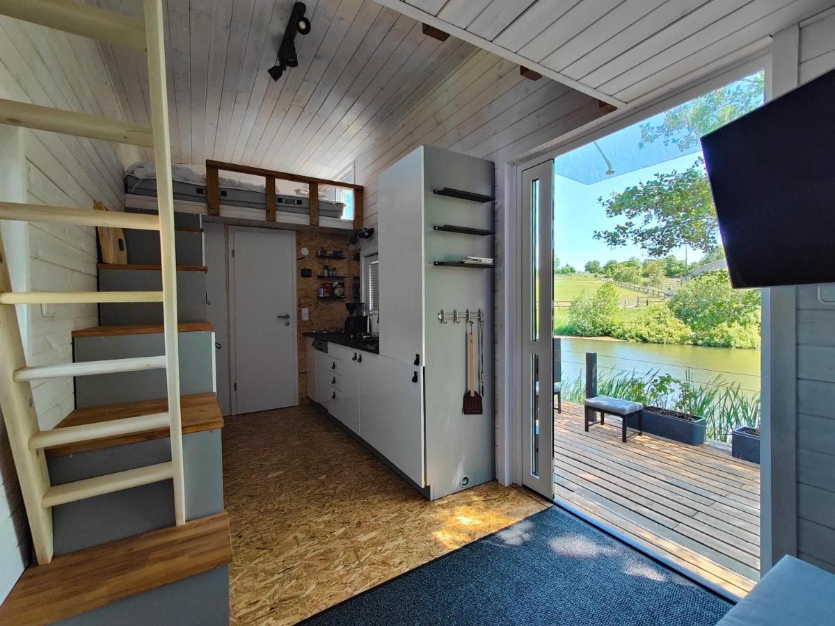 Tinyhousebeidresden 1 - Direkt Am Naturteich - Naehe Saechsische Schweiz, Dresden Großharthau Exterior foto